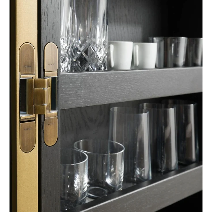 Bar Eiche 100 x 68 x 115 dunkelbraun lackiert BEAMS #50 – Bild 7