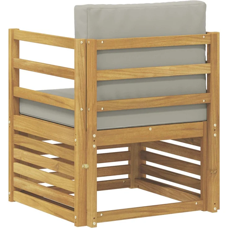 vidaXL Outdoor-Sofagarnitur Polyester Weiß 3439078 – Bild 5
