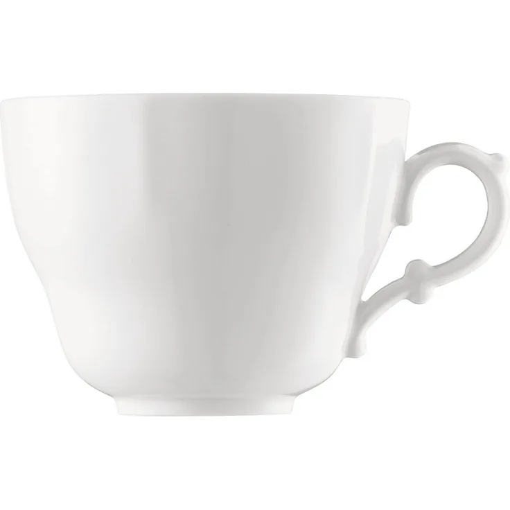 Café au lait Obertasse Maria Theresia Weiss Hutschenreuther Milchkaffeetasse - Mikrowelle geeignet, Spülmaschinenfest