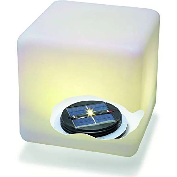 Esotec Solar Würfelleuchte Smart Cube, 18cm, multicolor, 7 Leuchtfarben, wetterfest und winterfest, LED Gartenleuchte 106100 – Bild 2