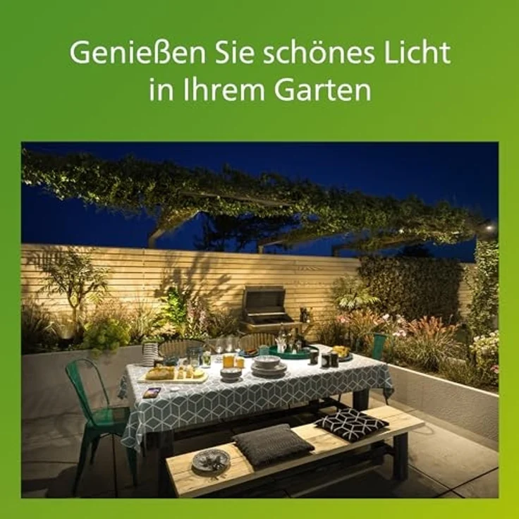 Philips Yarrow wall lantern black 1x6w 230v – Bild 6