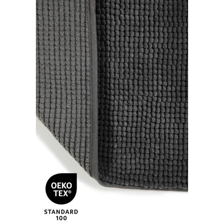 OTTO home Badematte Kaelan, weicher Chenille, Höhe 14 mm, rutschhemmend beschichtet, fußbodenheizungsgeeignet, Polyester, rechteckig, Badvorleger, Badteppich weiches Chenille, pastellfarben, Badezimmer – Bild 4