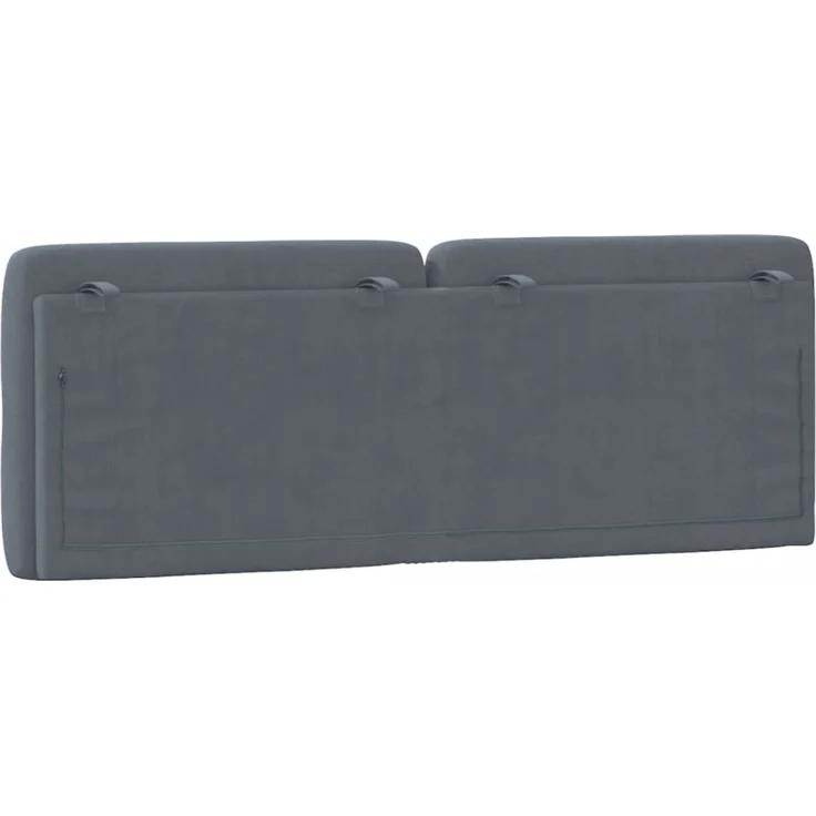 vidaXL Kopfteil-Kissen Dunkelgrau 120 cm Samt – Bild 3