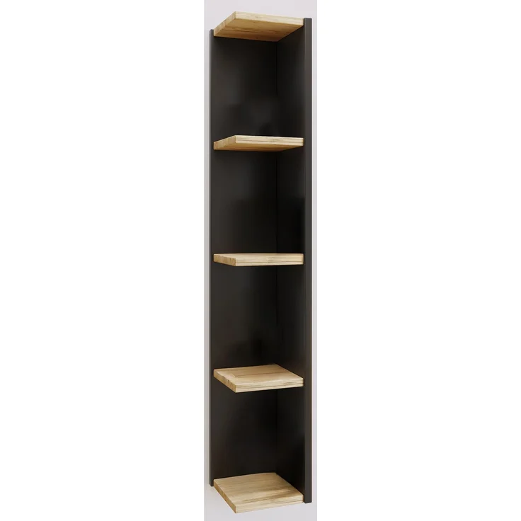 VCM Standregal Honsa 919584 Anthrazit / Honig-Eiche H. 97 x B. 15 x T. 17 cm – Bild 3