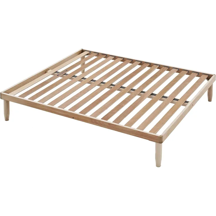 EVERGREENWEB ✅ Starrer Lattenrost 140x195 cm, Hoch 35 cm, aus Buchenholz, Orthopädisch, 5 abnehmbare Beine, Verstärkte Doppelstruktur, Für alle Betten und Matratzen geeignet | Modell ORANGE