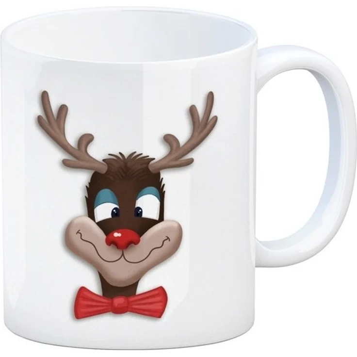 speecheese Tasse Glühweintasse mit betrunkenem Rentier und lustigem Spruch – Bild 2