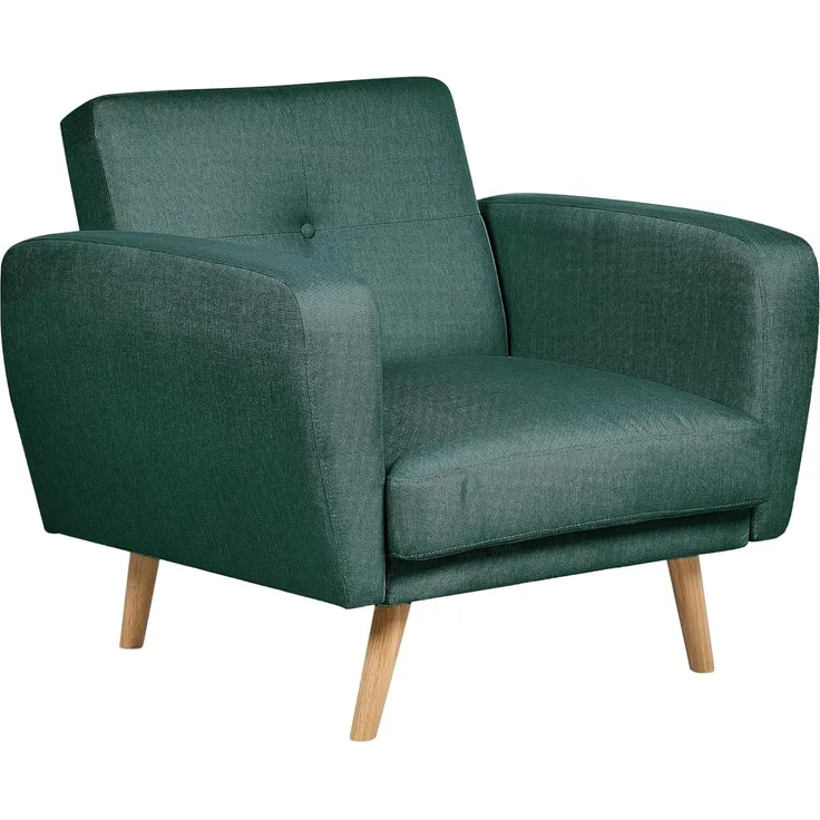 Sessel FLORLI Stoff Dunkelgrün