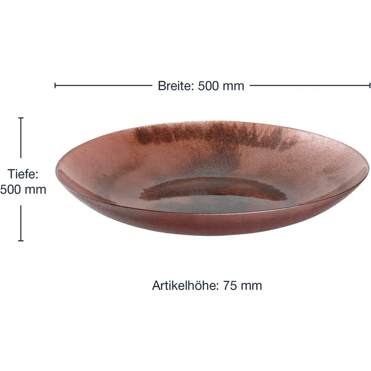 LEONARDO Schale Schale Poesia 50 cm rosé, Glas – Bild 2