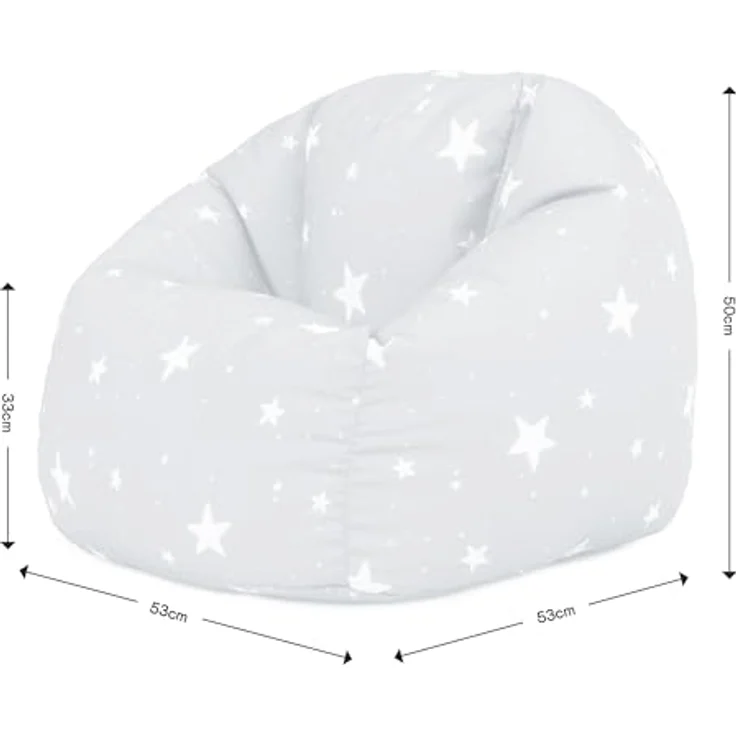 icon Sitzsack Sitzsack für Kinder „Sternenklar", 53x50cm, Made in Germany, für Kinderzimmer – Bild 4