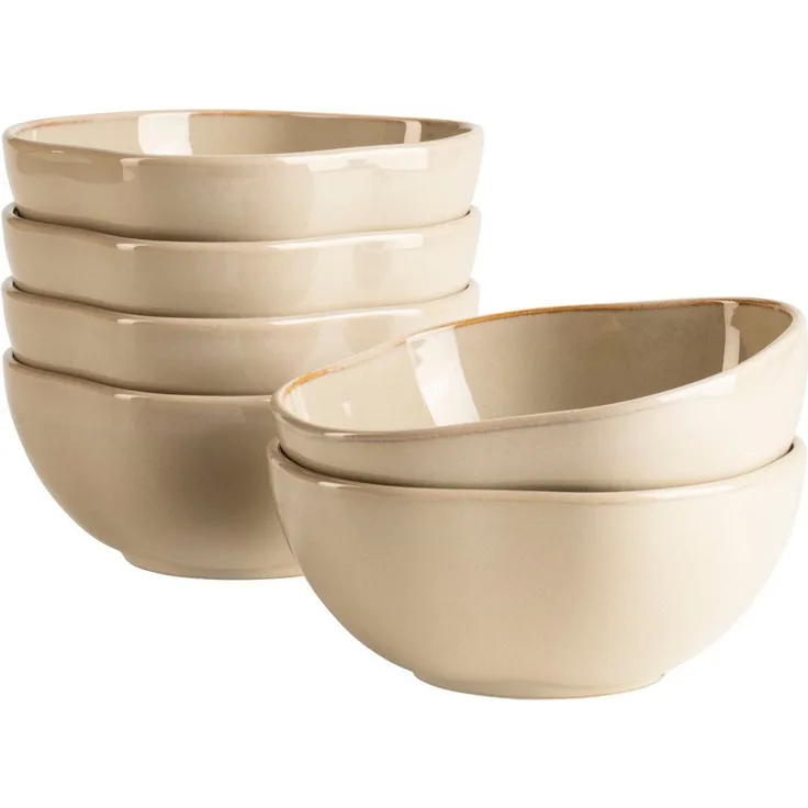 MÄSER Schüssel Cordelia, Schüssel Set, aus Steinzeug, Ø 16 cm, Steinzeug, (6-tlg)