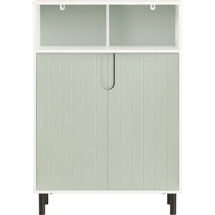 SoBuy BZR138-GR Badunterschrank, Spanplatte, Melamin, Grün, 60 x 87 x 30 cm