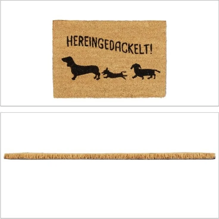 Fußmatte Kokos "Hereingedackelt" 10032749 – Bild 8