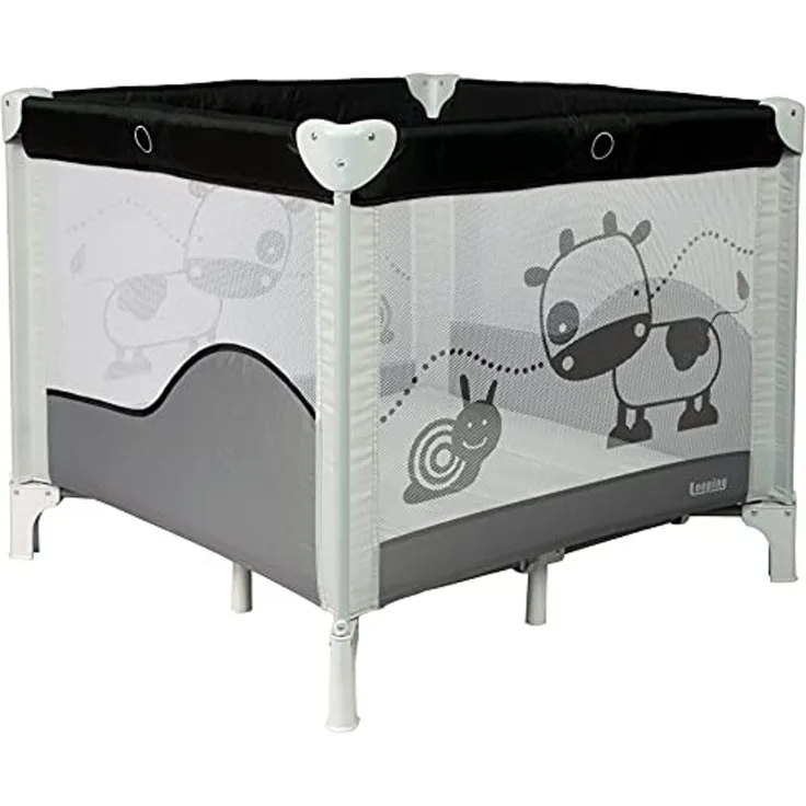 Looping – P630 – Laufstall faltbar, Home, 90x90 cm, Schwarz