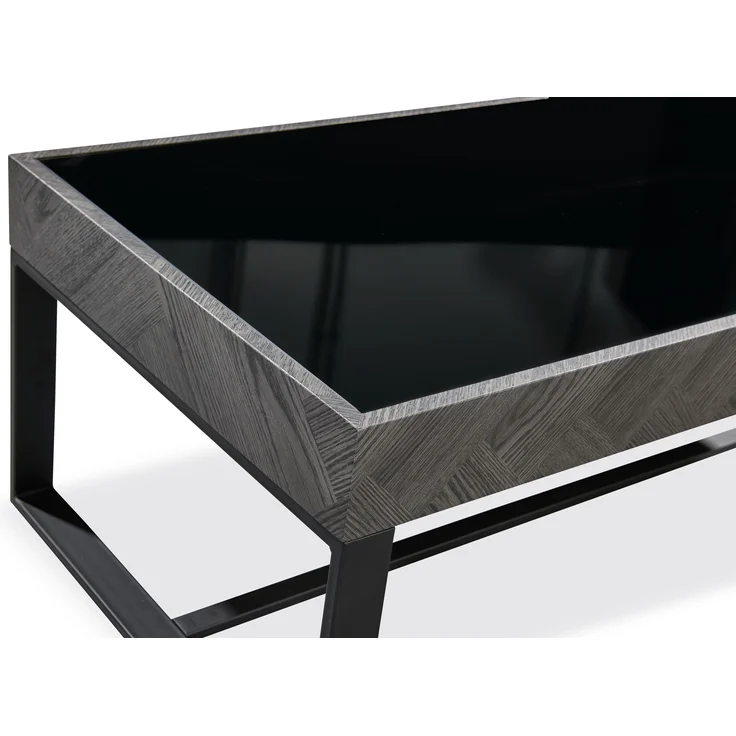 Couchtisch >Mimi< in schwarz, anthrazit - 110x43x60 (BxHxT) – Bild 3
