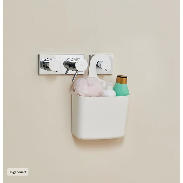 HTI-Living Aufbewahrungsbox Utensilienhalter 2er Set zum Aufhängen (Stück, 2 St, 2x Hängebox aus Kunststoff), Hängebox für Badutensilien – Bild 2