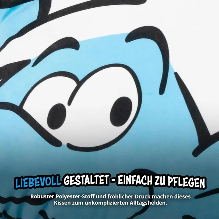 United Labels® Dekokissen Die Schlümpfe Kissen Plüsch Zierkissen Kopfkissen 37 x 33 cm – Bild 5