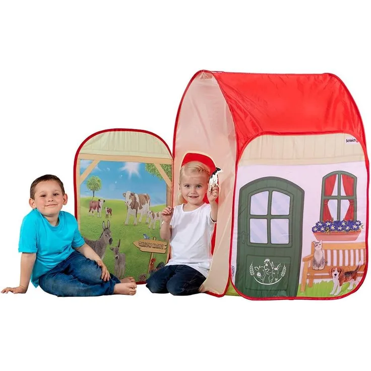 Schleich - Spielzelt Farm World mit Original Schleich Figur