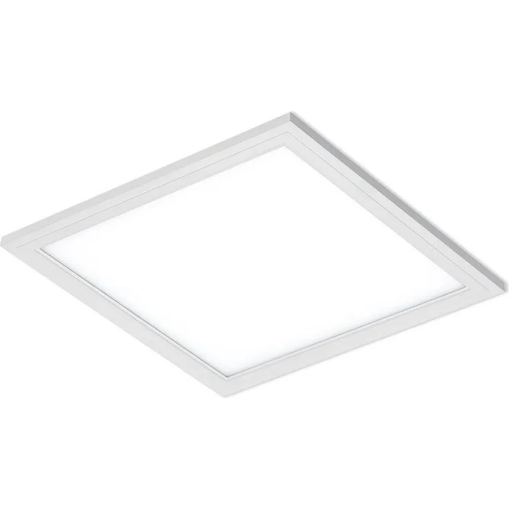 Briloner Leuchten - LED Deckenleuchte-Panel, LED-Lampe, Wohnzimmer-lampe, Deckenlampe, Deckenstrahler, 12W, quadratisch, weiß, 29. 5x29. 5 cm