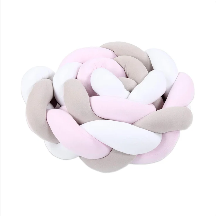 Tobi babybay Nestchenschlange geflochten weiß/beige/rosé – Bild 4