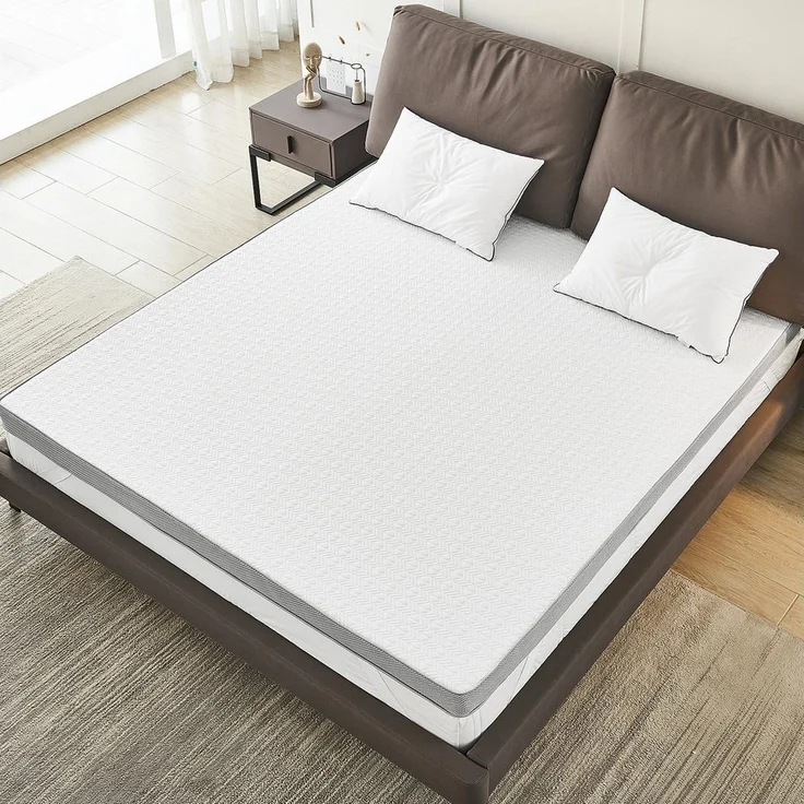Matratzenauflage Matratzen Topper 7.5cm Höhe Gel Memoryschaum mit Bändern H2-H3 Vesgantti, 90X200 CM – Bild 1
