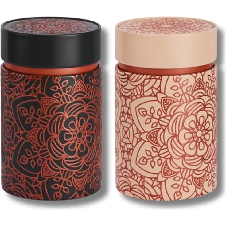 MediMuc Teedose 2er Set Mandala, (Dosen, 2er Set Mandala), Teedose, Gewürzdose, Motivdose, Dosen Set