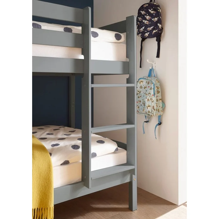 Pol-Power Etagenbett MORITZ - Kinderzimmer in Kiefer massiv grau – Bild 4