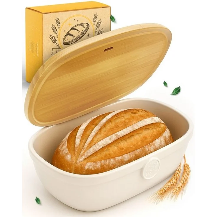 Krustenzauber Brotkasten Moderner Brotkorb & Brotkasten zur Brotaufbewahrung für frisches Brot – Bild 4