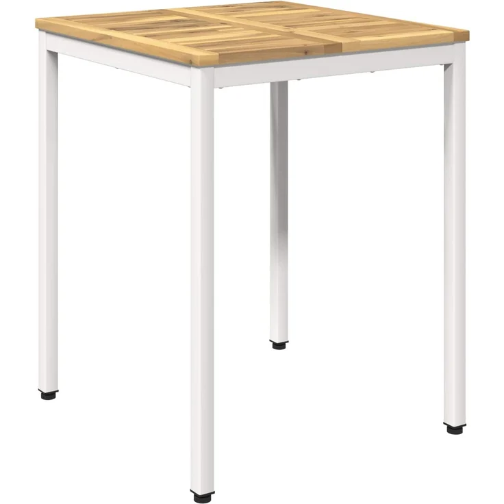 vidaXL Gartentisch NAARDEN Weiß gewaschen 60 x 60,5 x 75 cm 901755 – Bild 2