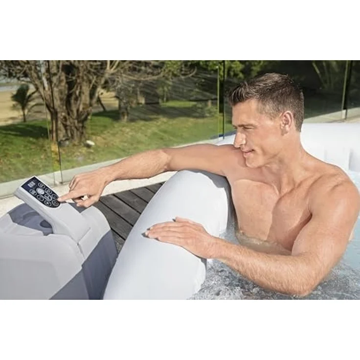 Bestway Whirlpool Outdoor für 4 Personen Lay-Z-Spa Ibiza AirJet Ø 180 x 66 cm – Bild 5