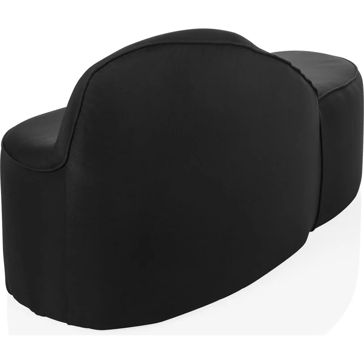 hjh OFFICE Modernes Loungesofa Baracoa Chaiselongue rechtsseitig, Couch Relaxliege gepolstert, Stoffbezug Schwarz – Bild 9