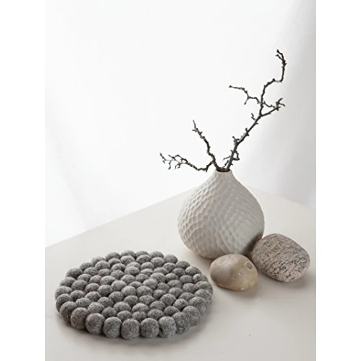 myfelt Wollteppich Carl Filzkugelteppich, 100% reine Schurwolle – Bild 5
