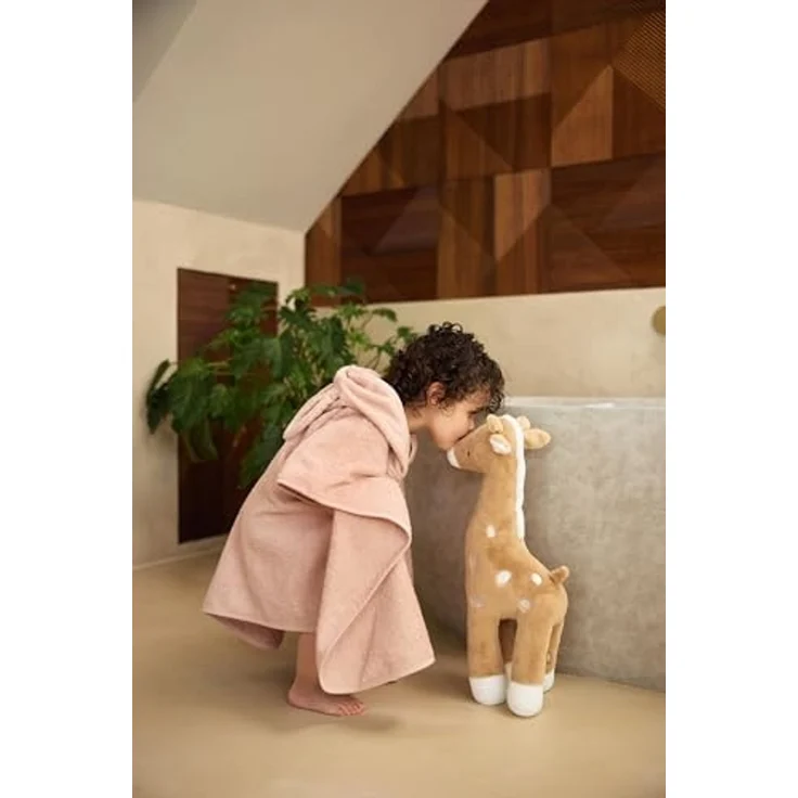 Jollein Badeponcho Kinder 1-4 Jahre - Terry, Wild Rose - 100% Baumwolle - Frottee - OEKO-TEX-Zertifiziert - Mit Kapuze Mit Ohren - Badeponcho für Mädchen und Jungen – Bild 5