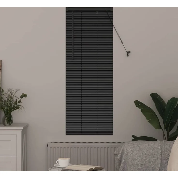vidaXL Venezianische Jalousien Schwarz 130 x 40 cm Aluminium 42006110 – Bild 3