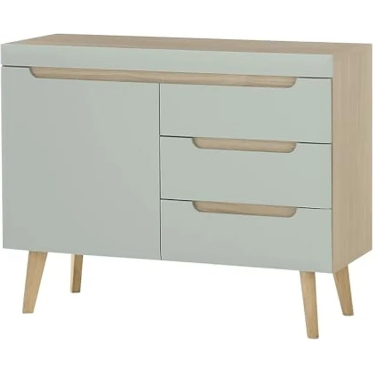 Sideboard Isgard in Pistazie und Eiche 107 cm