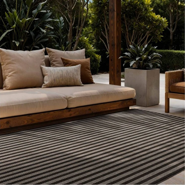 Ted Baker Teppich Linley, Wendeteppich, rechteckig, Höhe: 8 mm, Designteppich, Wetterfest, Pflegeleicht, Modern, Wohnzimmer, Terrasse – Bild 1