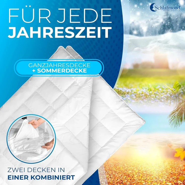 Schlafmond Medicus Clean 4-Jahreszeitendecke 135 x 200 cm – Bild 4