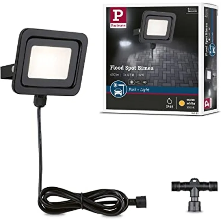 Paulmann No. 94585 LED Außenwandleuchte Bimea IP65 3000K Schwarz