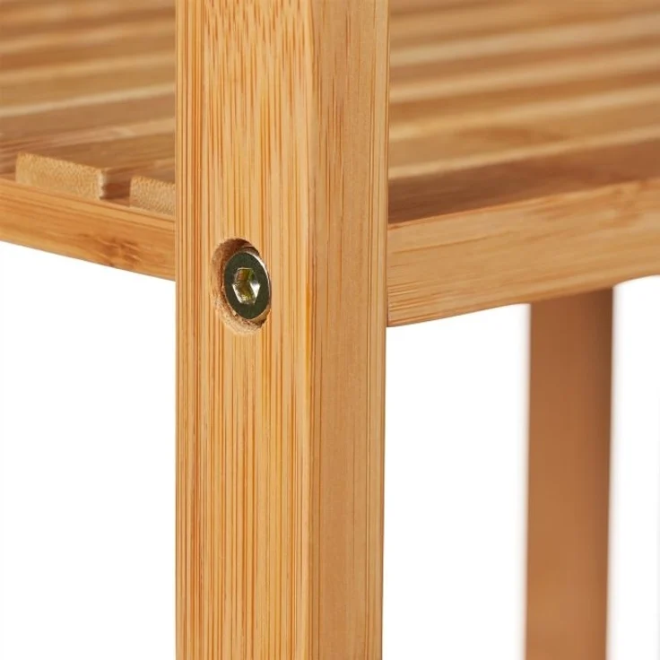 Bambus Badregal mit Wäschekorb – Bild 7