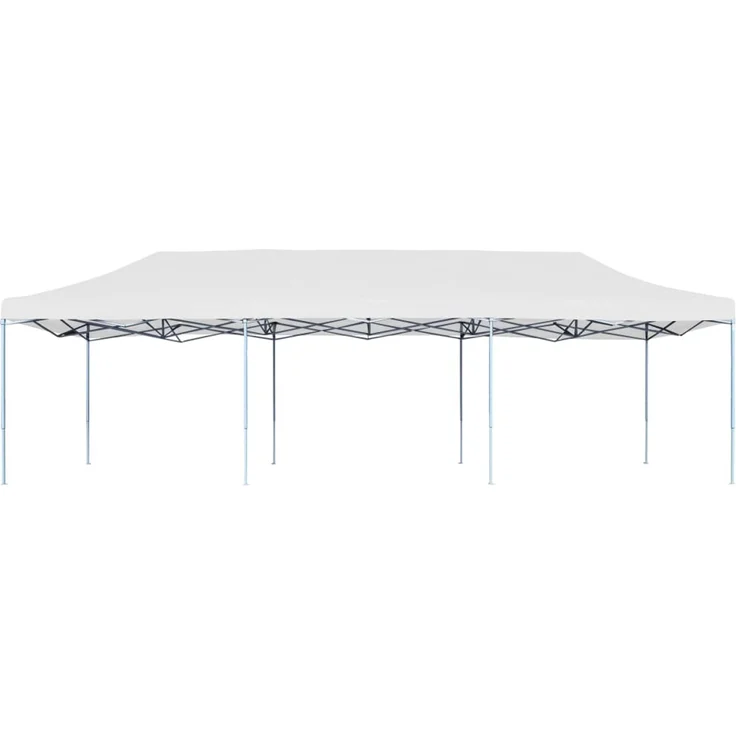 Pop-Up Partyzelt, Gartenzelt Faltbar 3 x 9 m Weiß – Bild 2