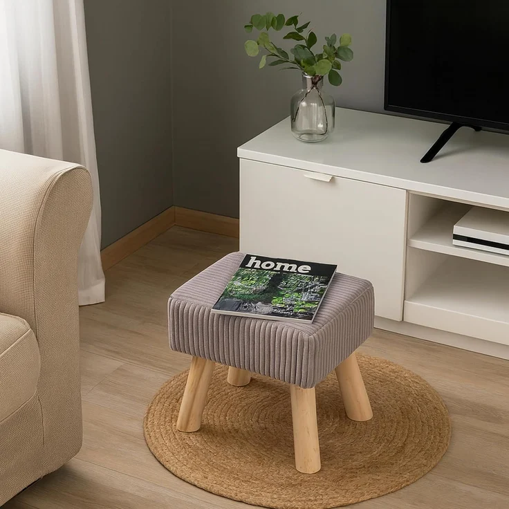 Relaxdays Hocker Cord – Bild 2