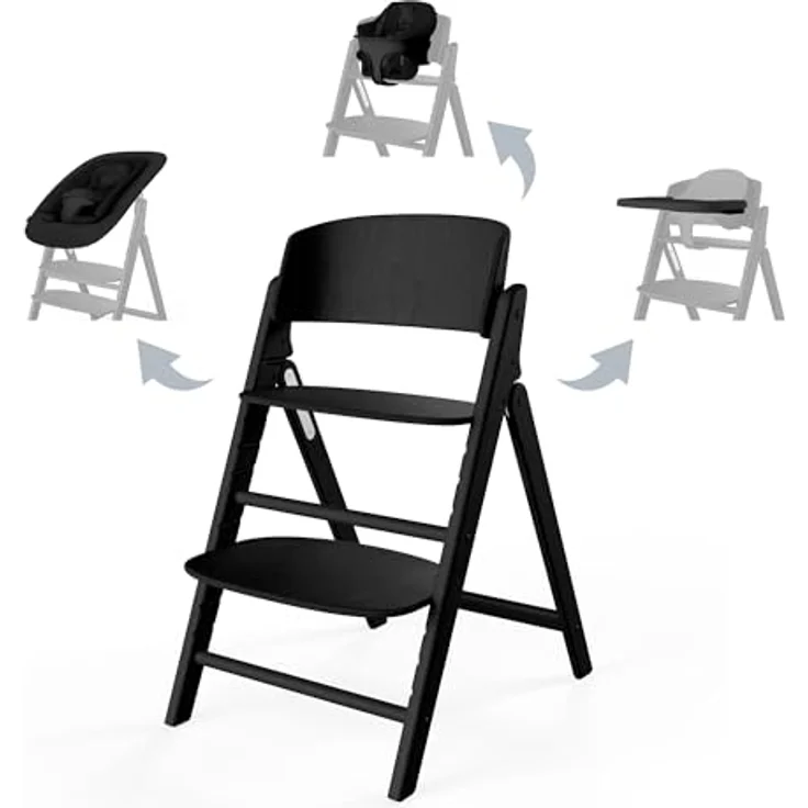 Cybex Click & Fold 4-in-1 Hochstuhl (inkl. Bouncer, Babyset u. Tablet) Stunning Black – Bild 2