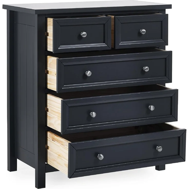 Julian Bowen Maine Kommode mit 3+2 Schubladen, Anthrazit, Holzwerkstoff, Einheitsgröße – Bild 19