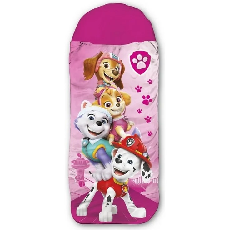 BERONAGE Kinderschlafsack Paw Patrol Kinder-Schlafsack Pink (1 tlg), 140 cm + 30 cm (Kapuze) x 70 cm – Bild 4
