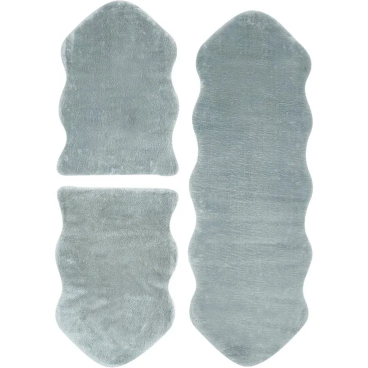 Andiamo Bettumrandung Bettvorleger Lamm Fellimitat, Höhe 20 mm, (3-tlg), Kunstfell, sehr weicher Flor, waschbar, Bettvorleger, Läufer-Set