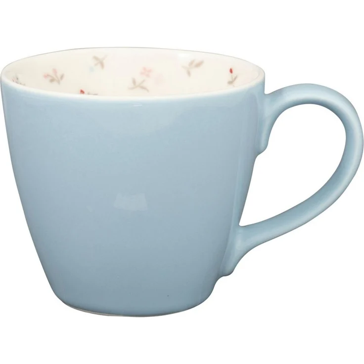 Greengate Tasse Junia Tasse pale blue inside 0,35l, Steingut – Bild 4