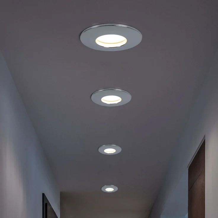 LED Einbauleuchte, rund, chrom, 8,3 cm – Bild 8