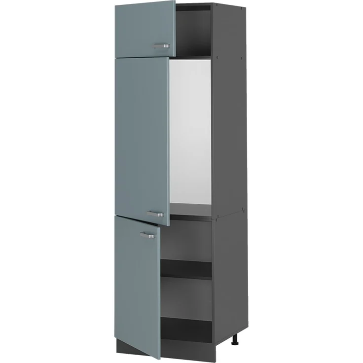 Kühlumbauschrank R-Line Blau-Grau 60 cm Vicco – Bild 4