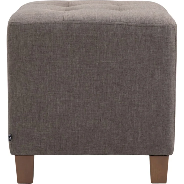 CLP 2er Set Sitzhocker Pharao, antik-hell mit hochwertiger Polsterung - Farbe:taupe – Bild 3