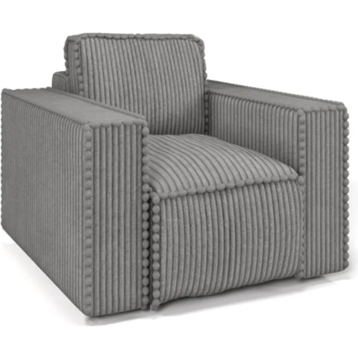 Sessel Designersessel VAJANA Stoff Tilia Grau – Bild 1