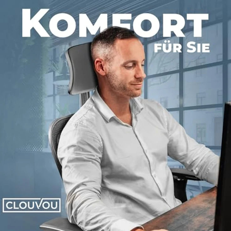 Clouvou Drehstuhl CleverSeat, anthrazit, ergonomisch, flexibel, 70x134x70 cm, für Arbeitszimmer und Büro – Bild 8